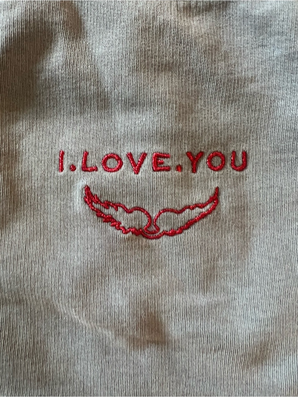 Zadig & Voltaire Upper I Love You Embroidered Sweatshirt Gray L